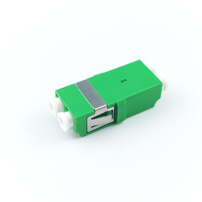 Adaptador de fibra óptica LC APC sin orejas de 2 puertos para conexión de fibra óptica