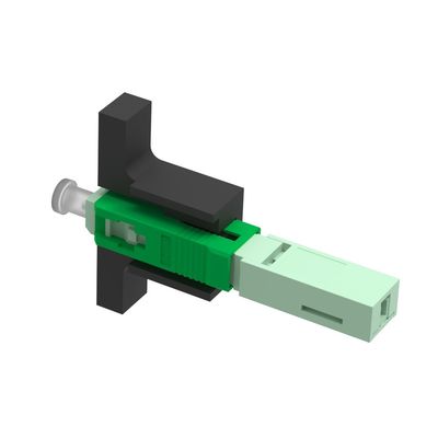 Simplex SC APC Fibra óptica de conector rápido 5 utilizado para el ensamblaje de campo de red LAN cableada