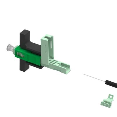 Simplex SC APC Fibra óptica de conector rápido 5 utilizado para el ensamblaje de campo de red LAN cableada