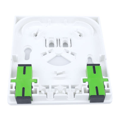 Conector SC tipo 2 núcleos de plástico de fibra óptica panel de enchufe para FTTH en interiores
