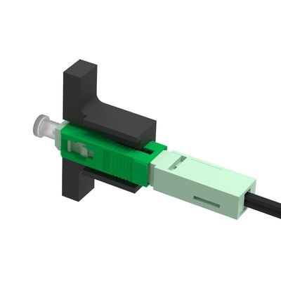 Simplex SC APC Fibra óptica de conector rápido 5 utilizado para el ensamblaje de campo de red LAN cableada