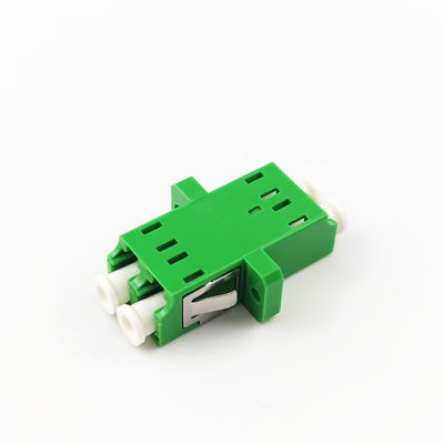 Función de adaptador de fibra óptica con oreja verde duplex A LC APC para conexión de fibra óptica