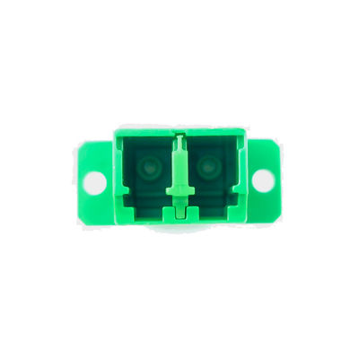 Función de adaptador de fibra óptica con oreja verde duplex A LC APC para conexión de fibra óptica