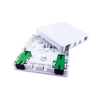 Conector SC tipo 2 núcleos de plástico de fibra óptica panel de enchufe para FTTH en interiores