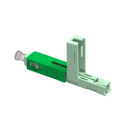 Simplex SC APC Fibra óptica de conector rápido 5 utilizado para el ensamblaje de campo de red LAN cableada