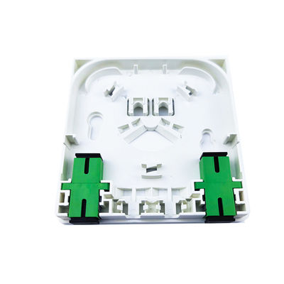 Conector SC tipo 2 núcleos de plástico de fibra óptica panel de enchufe para FTTH en interiores