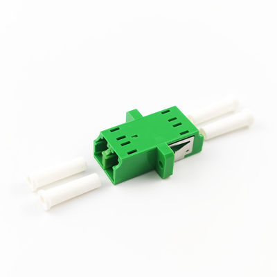 Función de adaptador de fibra óptica con oreja verde duplex A LC APC para conexión de fibra óptica