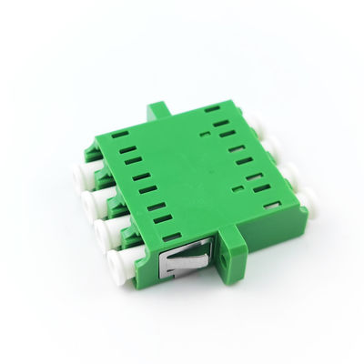 Adaptador de fibra óptica LC/APC Transformación cuadrada de orejas en color verde