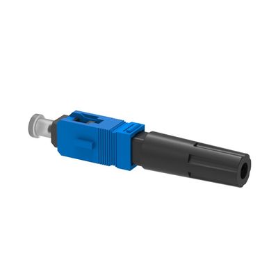 Conector rápido de fibra óptica para una instalación de red fácil