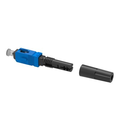 Conector rápido de fibra óptica para una instalación de red fácil