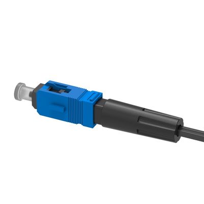 Conector rápido de fibra óptica para una instalación de red fácil