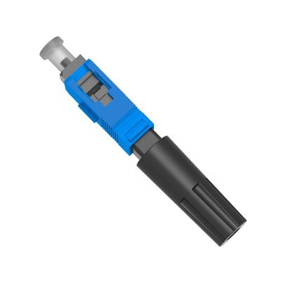 Conector rápido de fibra óptica para una instalación de red fácil