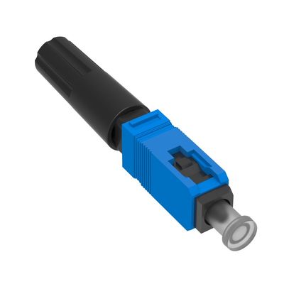 Conector rápido de fibra óptica para una instalación de red fácil