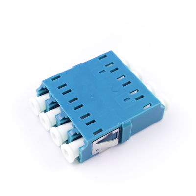 Soluciones FTTH de ahorro de espacio de flange estándar sin orejas cuadradas LC UPC adaptador de fibra óptica