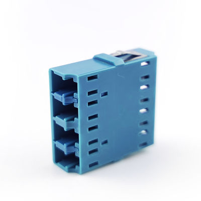 Soluciones FTTH de ahorro de espacio de flange estándar sin orejas cuadradas LC UPC adaptador de fibra óptica