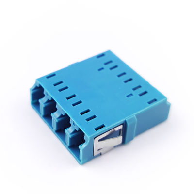 Soluciones FTTH de ahorro de espacio de flange estándar sin orejas cuadradas LC UPC adaptador de fibra óptica