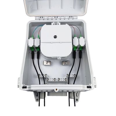 16 núcleos caja de distribución de terminales de fibra óptica al aire libre para cables y cables principales