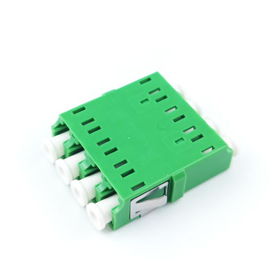 4 puertos verde LC APC adaptador de fibra óptica acoplador cuadrado sin orejas para el rendimiento FTTH