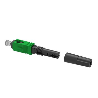 Conector rápido Simplex SC APC Cables de caída de fibra óptica con ensamblaje de campo pulido UPC