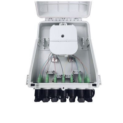 16 núcleos caja de distribución de terminales de fibra óptica al aire libre para cables y cables principales