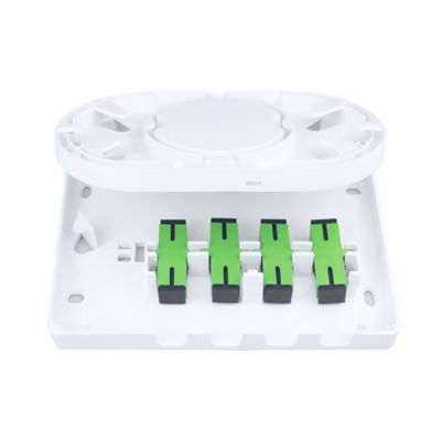 Conector SC 4 núcleos Panel de conexión de placa de fachada de fibra óptica de plástico para redes FTTH 5