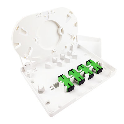 Conector SC 4 núcleos Panel de conexión de placa de fachada de fibra óptica de plástico para redes FTTH 5