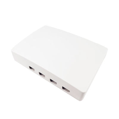 Conector SC 4 núcleos Panel de conexión de placa de fachada de fibra óptica de plástico para redes FTTH 5