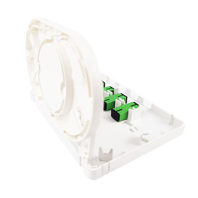 Conector SC 4 núcleos Panel de conexión de placa de fachada de fibra óptica de plástico para redes FTTH 5