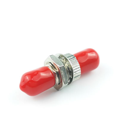 Adaptador de fibra óptica de aleación de zinc de material plástico circular Simplex ST UPC con 5 veces