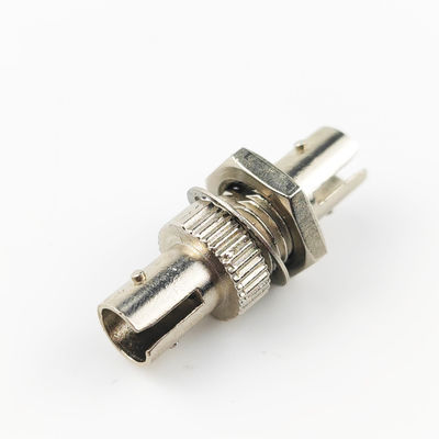 Adaptador de fibra óptica de aleación de zinc de material plástico circular Simplex ST UPC con 5 veces