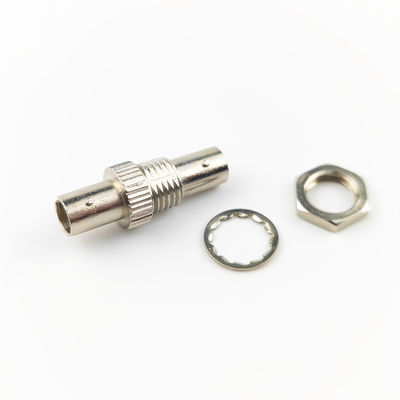 Adaptador de fibra óptica de aleación de zinc de material plástico circular Simplex ST UPC con 5 veces