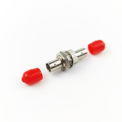 Adaptador de fibra óptica de aleación de zinc de material plástico circular Simplex ST UPC con 5 veces