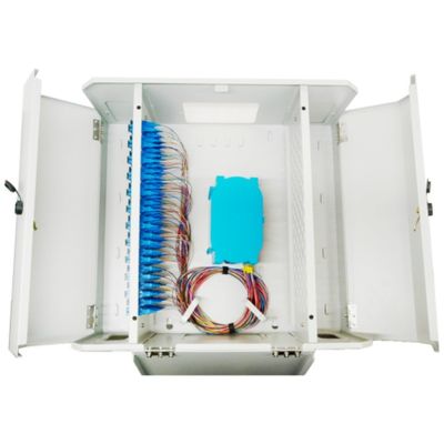 Conectores SC FC LC 96 puertos Caja de distribución de fibra óptica FTTH para terminación de metal FTTX