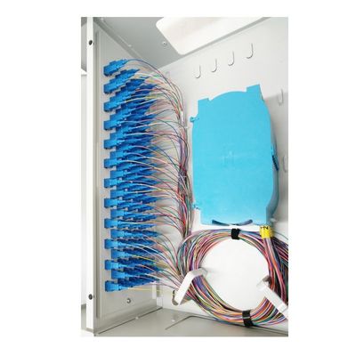 Conectores SC FC LC 96 puertos Caja de distribución de fibra óptica FTTH para terminación de metal FTTX