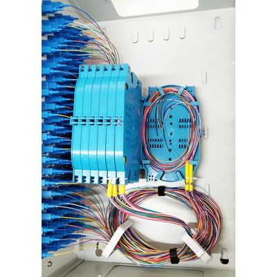 Conectores SC FC LC 96 puertos Caja de distribución de fibra óptica FTTH para terminación de metal FTTX