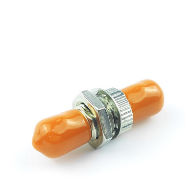 ST APC Simplex acoplador circular de fibra óptica para material plástico de aleación de zinc FTTH