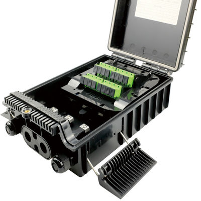 Caja de distribución de fibra óptica de terminales de 16 núcleos para pared de red / montaje de polos