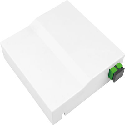 1 núcleo de plástico de fibra óptica de la placa frontal panel de toma de corriente blanco esencial para la conexión FTTH