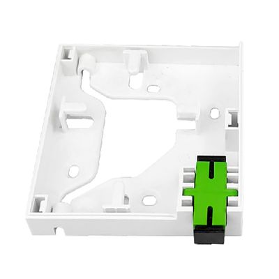 1 núcleo de plástico de fibra óptica de la placa frontal panel de toma de corriente blanco esencial para la conexión FTTH