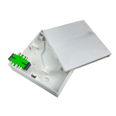1 núcleo de plástico de fibra óptica de la placa frontal panel de toma de corriente blanco esencial para la conexión FTTH