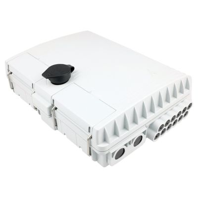 12 núcleos caja de distribución de fibra óptica para redes FTTH al aire libre SC conector incluido