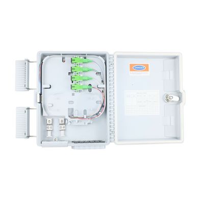12 núcleos caja de distribución de fibra óptica para redes FTTH al aire libre SC conector incluido