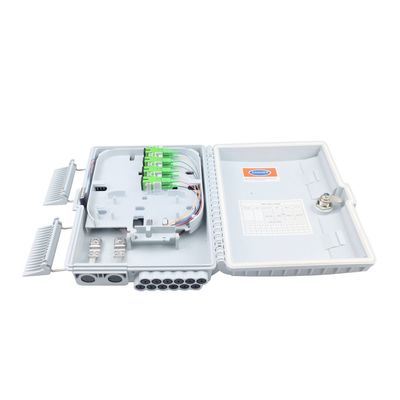 12 núcleos caja de distribución de fibra óptica para redes FTTH al aire libre SC conector incluido