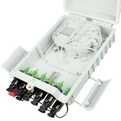 Caja de distribución de fibra óptica PC ABS para FTTH al aire libre 8 núcleos
