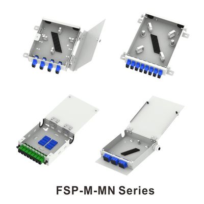 FTTX Red ODN Metal Mini Fibra Óptica FTTH Terminal Box 8 Distribución del núcleo con conectores LC y SC