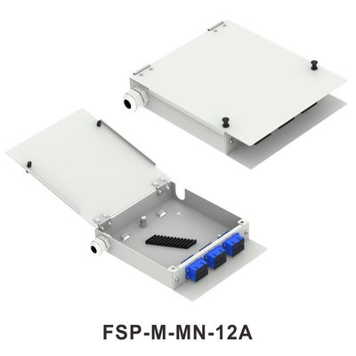 FTTX Red ODN Metal Mini Fibra Óptica FTTH Terminal Box 8 Distribución del núcleo con conectores LC y SC