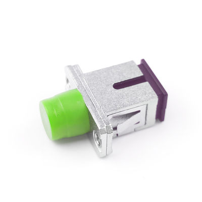 FTTH 1 Port Metal SCAPC FCAPC adaptadores híbridos de fibra óptica acopladores para el mejor equipo