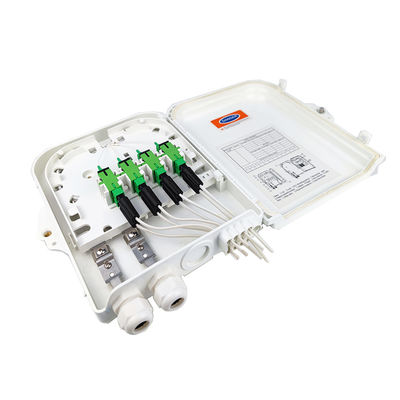 Cuadro de distribución de fibra óptica de terminal FTTH exterior de 8 núcleos con 3 tiempos
