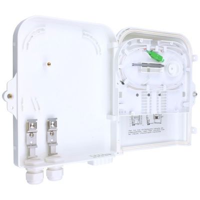 Cuadro de distribución de fibra óptica de terminal FTTH exterior de 8 núcleos con 3 tiempos
