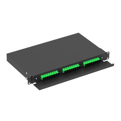 FTTX 1U Tipo de cajón Sub ODF de interior de 19 pulgadas Marco de distribución de fibra óptica para red LC